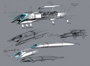 Dettagli della navetta Hyperloop