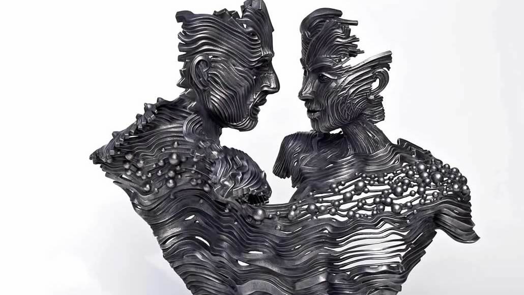 Scultura Never Ending di Gil Bruvel