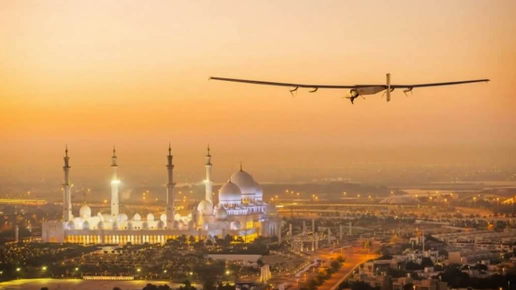 Solar Impulse volo di prova su Abu Dhabi