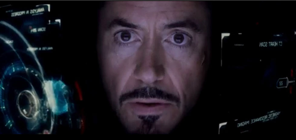 Robert Downey Jr nell'armatura di Iron Man