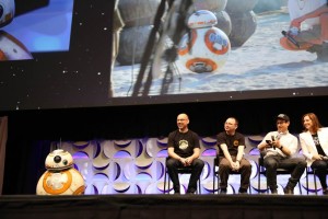 BB-8 sul palco ad Anaheim in California