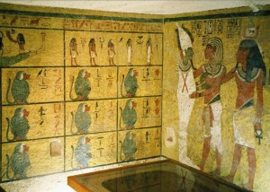 Pareti camera funeraria Tutankhamon