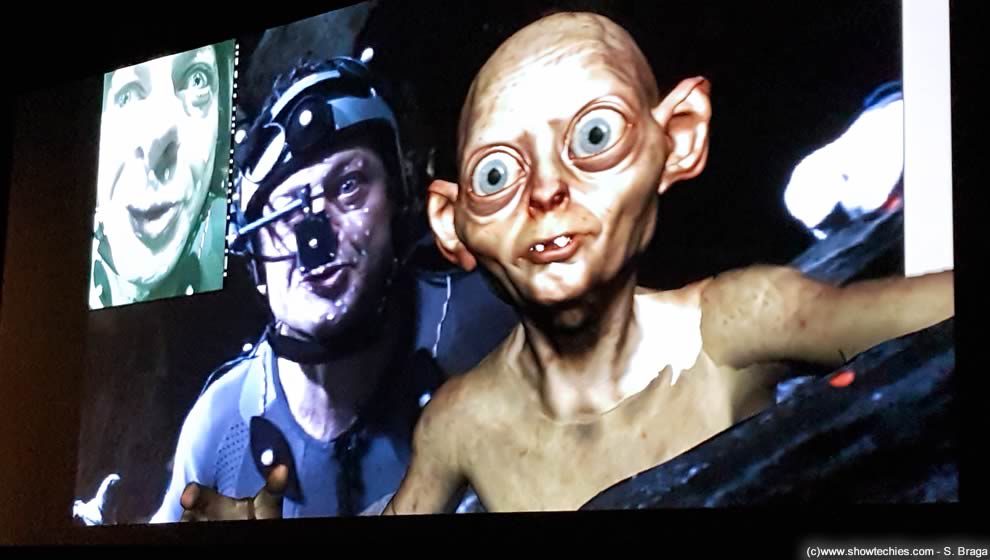 Andy Serkis tracking Gollum