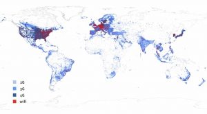 Mappa diffusione reti Internet