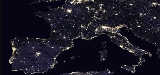 Mappa luci Europa