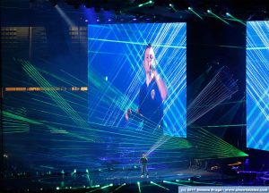 Laser verdi su palco Ferro 2017