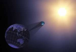 Cono d'ombra eclissi solare