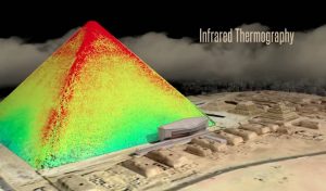 Immagine infrarossi piramide Cheope
