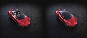 Tesla Roadster tetto vetro a scomparsa