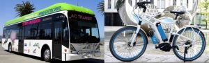 Van Hool Bus e bicicletta Linde