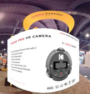 Kodak VR360 Pro Vr Camera stand CES