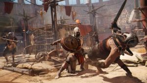 Scena di combattimento di Assassin's Creed Origins