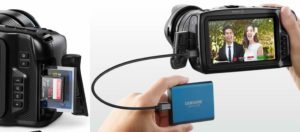 Supporti archiviazione Blackmagic Pocket Cam 4k