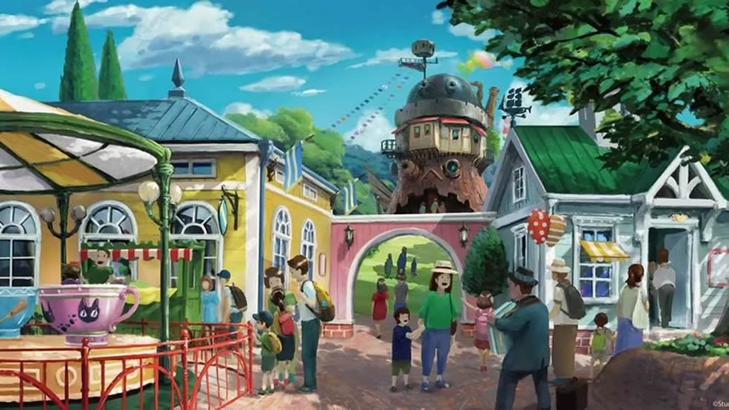 Sketch del futuro Parco Ghibli