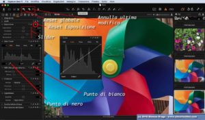 Capture One controlli modifiche e Reset