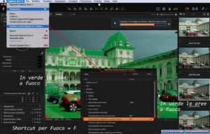 Customizzazione Capture One shortcut