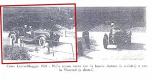 Lurani al volante dell'Astura e della Maserati