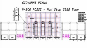 Lighting plot Giovanni Pinna per Vasco 2018