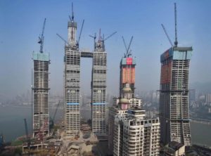 Cantiere Raffles City Chongqing 