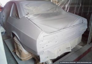 Lancia Beta Coupé con primer pre verniciatura