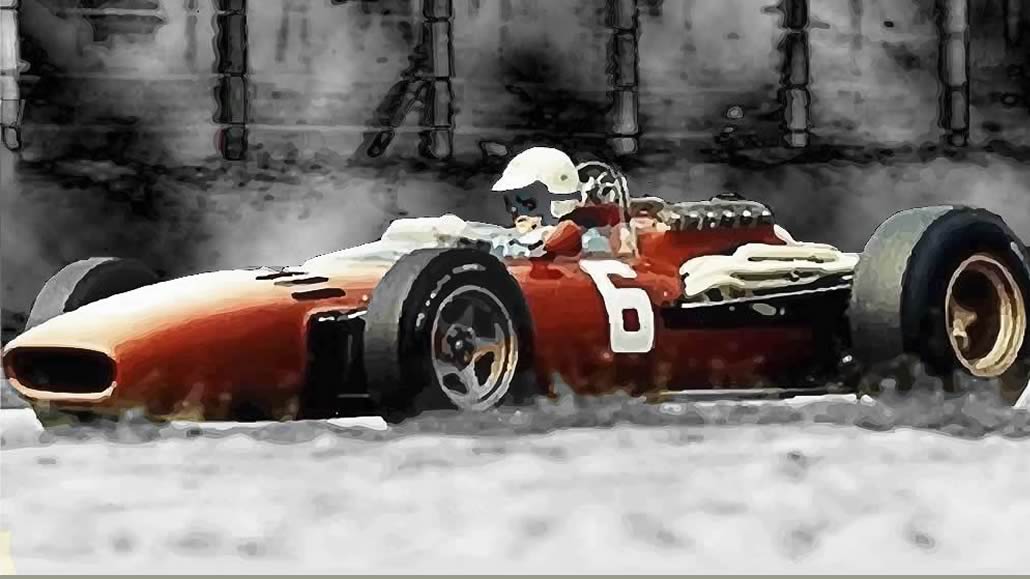 Scarfiotti alla guida della Ferrari vincitrice a Monza