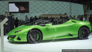 Lamborghini Huracán EVO Spyder vista laterale