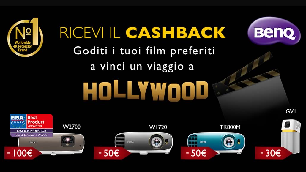 BenQ Cashback 2019 videoproiettori