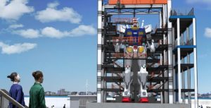 Gundam robot porto Yokohama