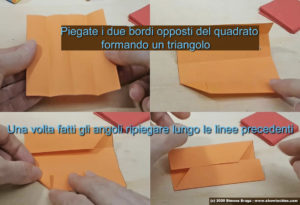 Piega lembi opposti triangolari