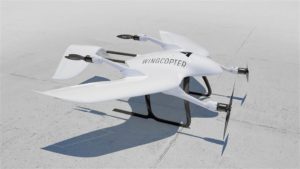 Wingcopter drone volo orizzontale