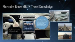 Mercedes-Benz MBUX Mercedes Travel Knowledge