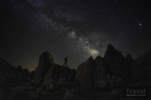 Cielo stellato a Lone Pine, in California