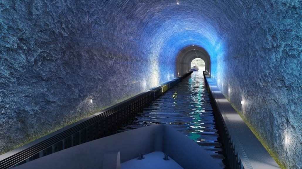 Tunnel sottomarino per navi in Norvegia