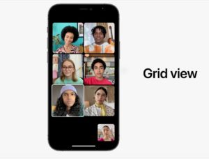 iOS15 Grid View per sei contattii