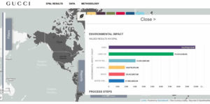 Grafico dell'impatto ambientale di Gucci gruppo Bering