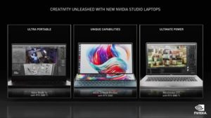 Nuovi modelli laptop con Nvidia