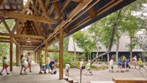 Legno per i camminamenti in legno nel Centro per l’Educazione Marina dell’Università del Sud Mississippi