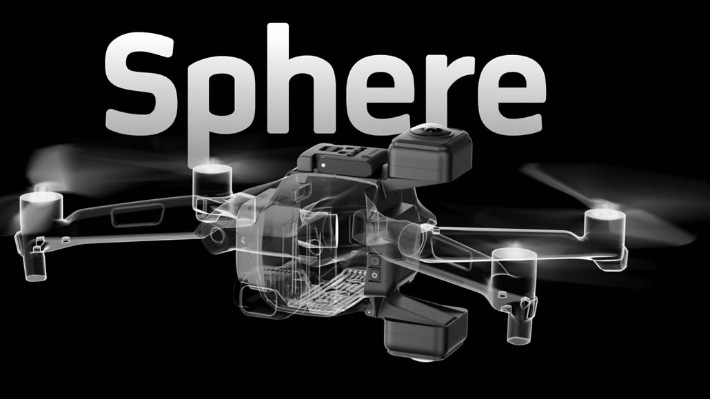 Insta 360 Sphere aggancio al drone