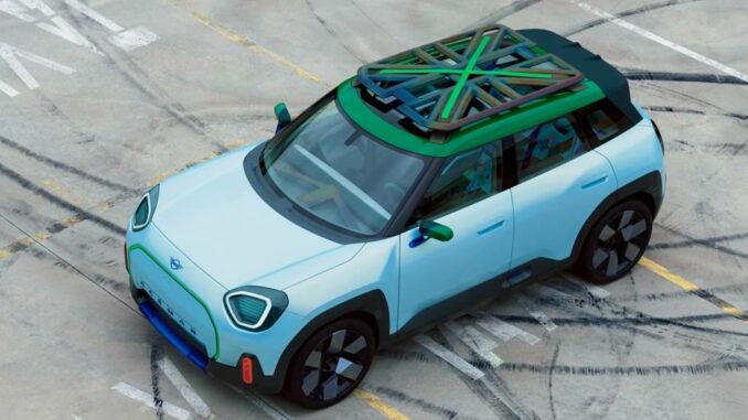 Mini Concept Aceman vista top con portapacchi