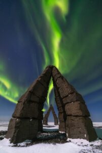 David Malin Awards " Beams at the Arctic Henge" 