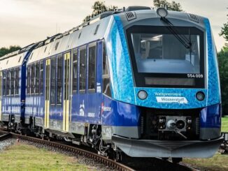 Treno Coradia iLint Alstom linea in Bassa Sassonia