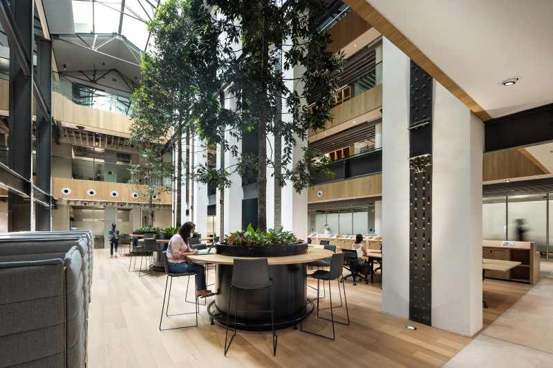 AMP 2022 spazi funzionali per il lavoro nel quartier generale di Dyson a Singapore M Moser Associates e Dyson team