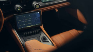 Rimac Nevera display console