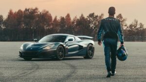 Rimac Nevera con pilota Miro Zrnčević