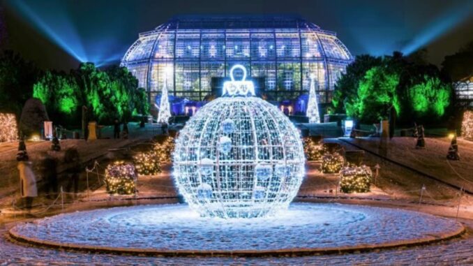 Luci di Natale 2022 Berlino Christmas Garden decoro con luci LED