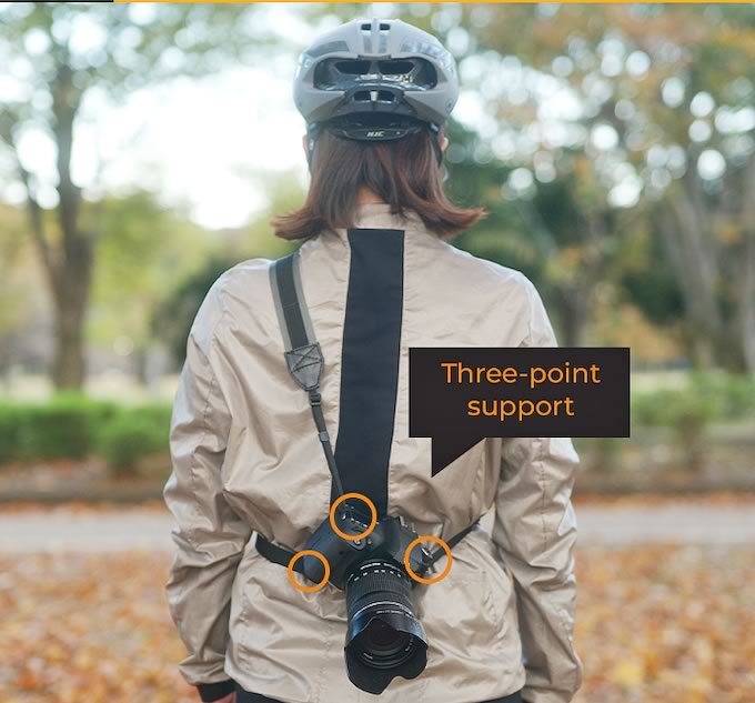 CINGHIA FOTOCAMERA PER ANDARE IN BICICLETTA ShowTechies