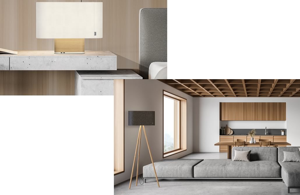 Pablo Design luci modello Belmont Floor e Pendant ambientazioni