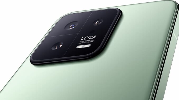 Xiaomi Serie 13 dettaglio modulo fotocamera Leica