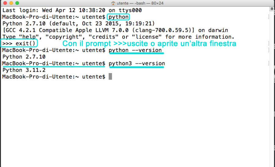 INIZIARE CON PYTHON: INSTALLAZIONE SU MAC – ShowTechies