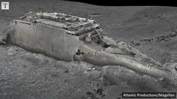 Titanic relitto scannerizzazione 3D Magellan